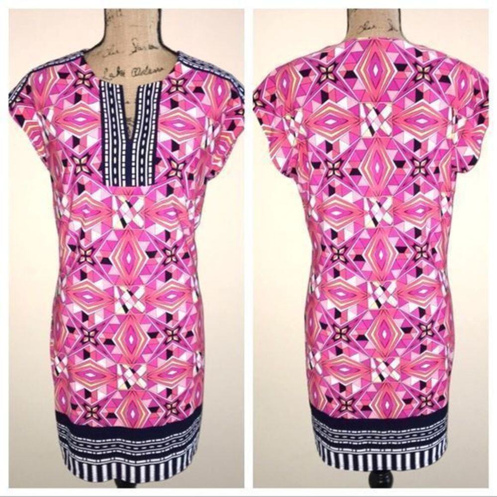 Laundry by Shelli Segall Geo Print Dress XS EUC